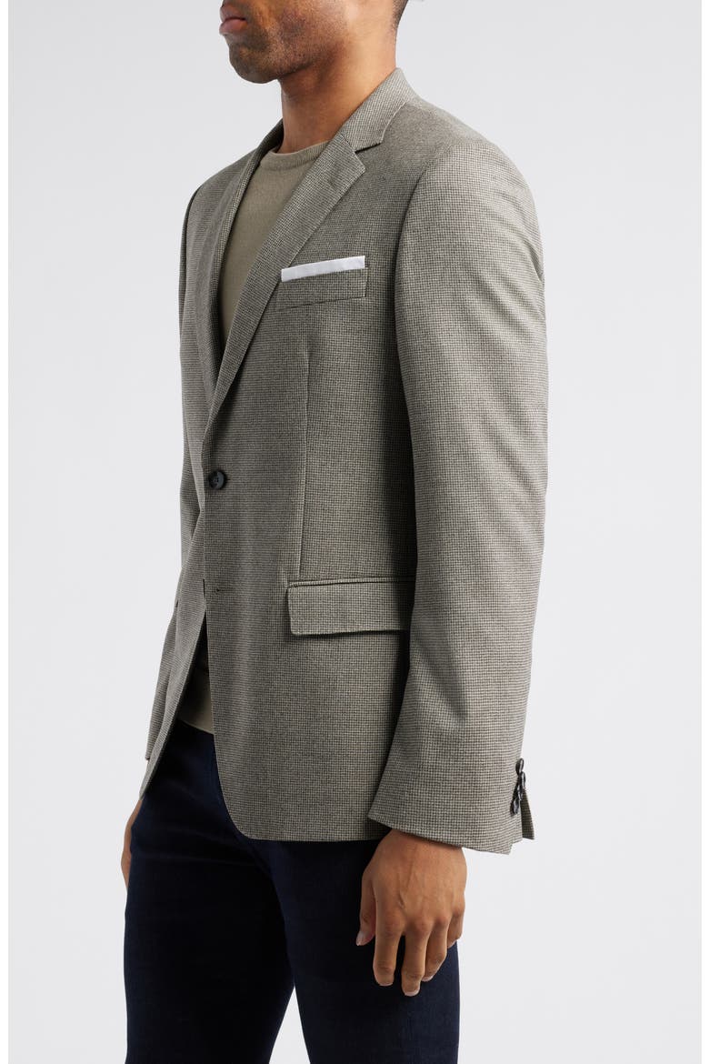 Hutson Microcheck Stretch Wool Sport Coat, Alternate, color, GREY
