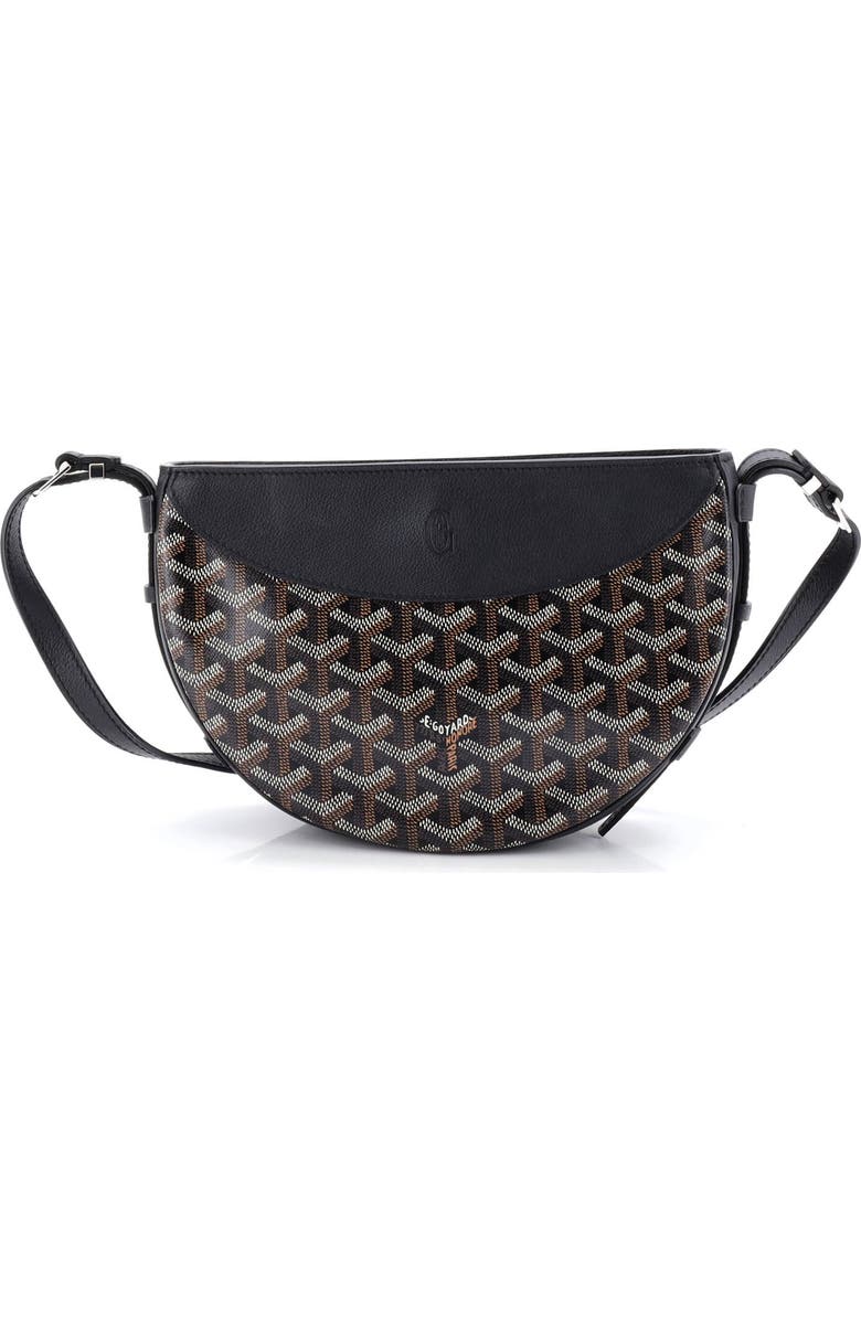 Pre-Owned Goyard Hirondelle Shoulder Bag Coated Canvas and Leather, Main, color, Black