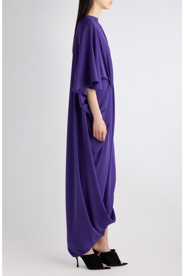 Silk Draped Maxi Dress, Alternate, color, 5210 PURPLE