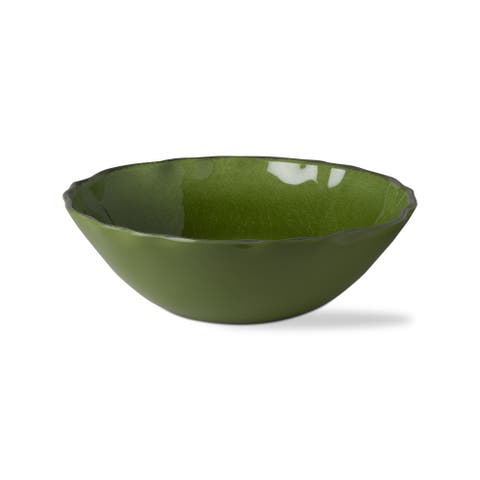 Veranda Green Melamine Serving Bowl Dishwasher Safe Salad