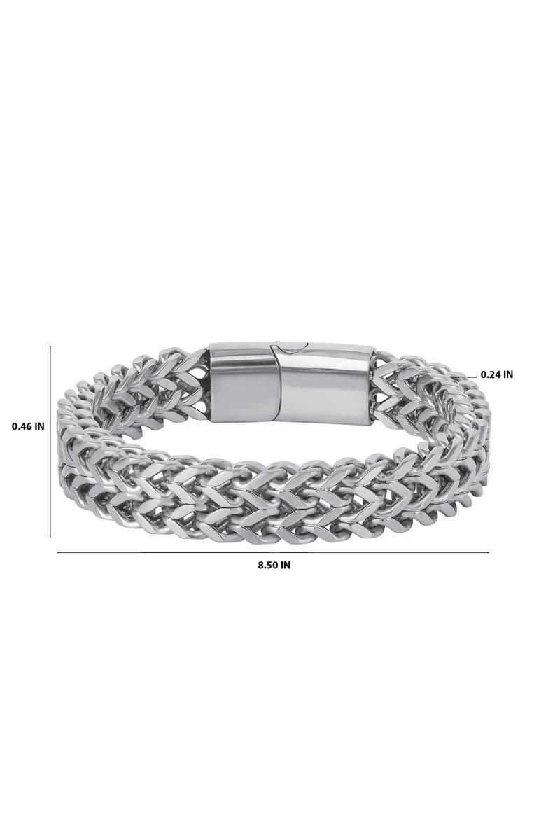 Silver-Tone Woven Chain Bracelet, Alternate, color, Silver