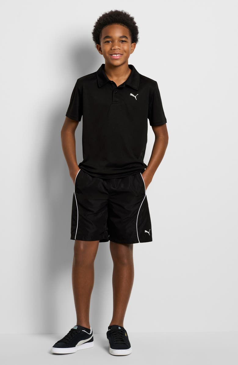 PUMA Kids' House of Graphics Performance Polo, Alternate, color, Black