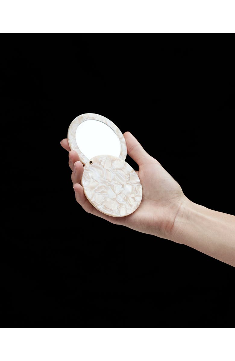 MACHETE Circle Mirror, Alternate, color, Abalone