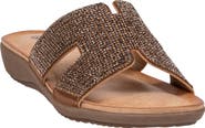 GOOD CHOICE NEW YORK Paxal Rhinestone Embellished Slide Sandal