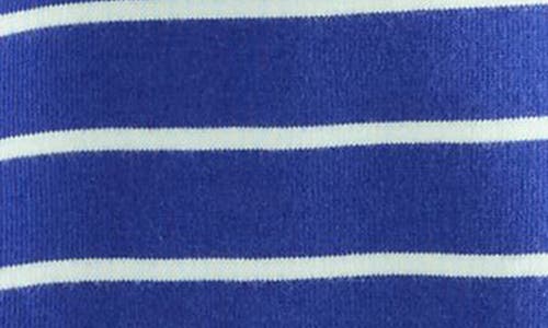 Next Kids' Stripe Frog Cotton T-shirt In Blue