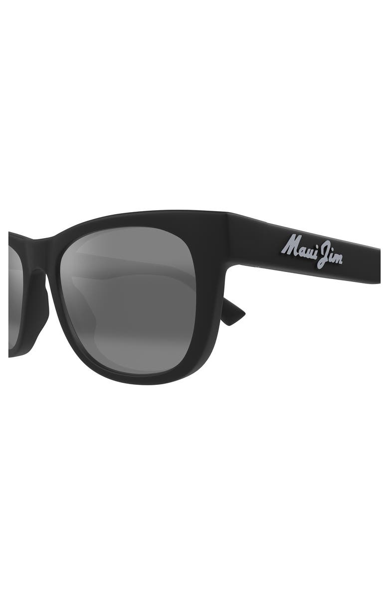Maui Jim Kaulike 53mm PolarizedPlus2<sup>®</sup> Rectangular Sunglasses, Alternate, color, Black