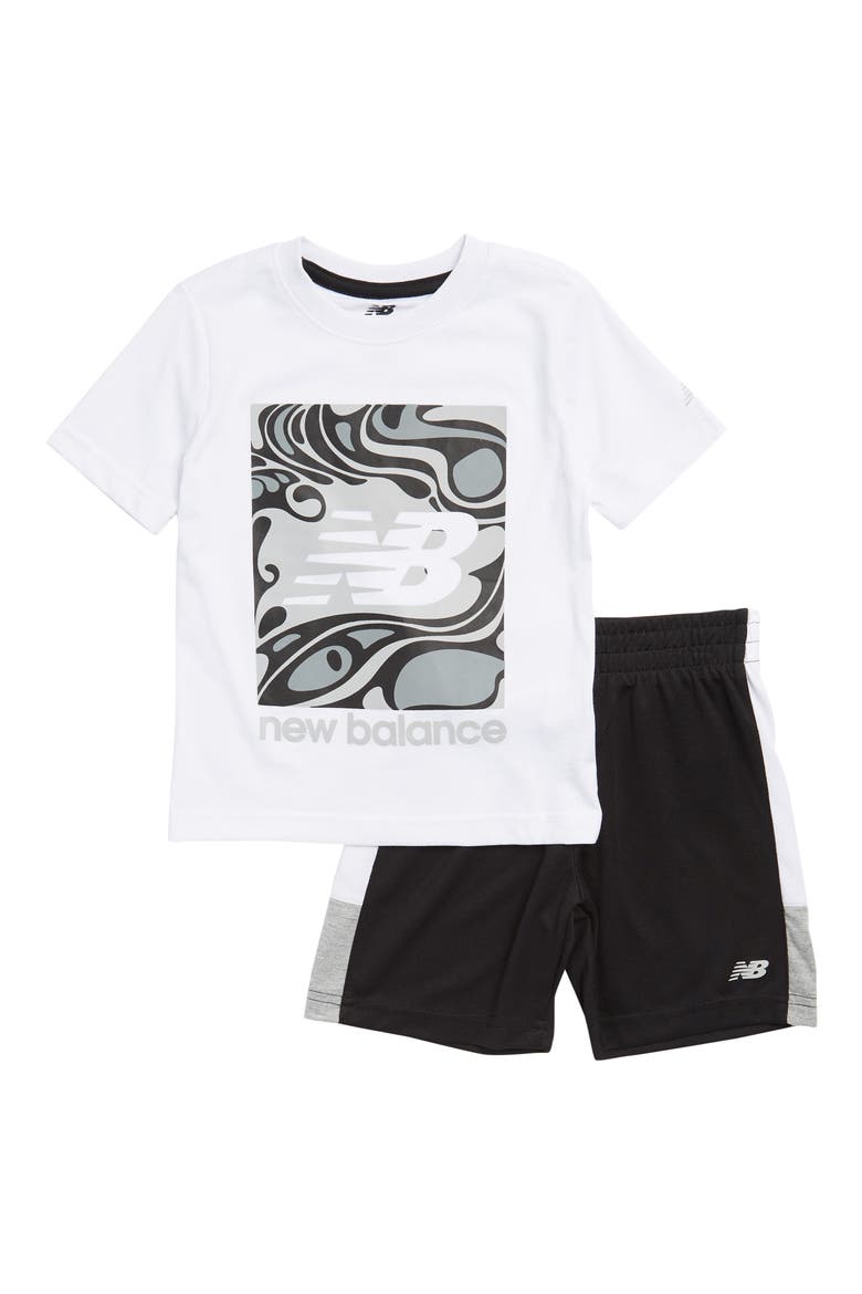 Kids' 2-Piece Short Set, Main, color, WHITE
