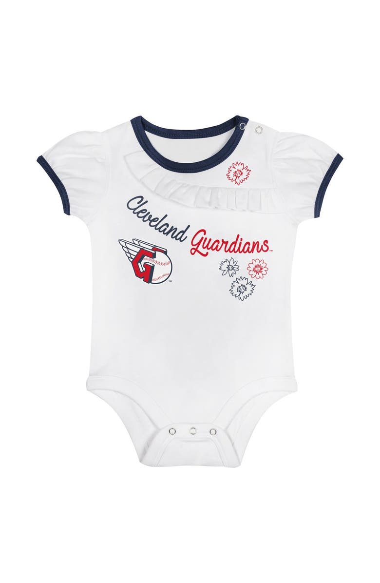 Outerstuff Infant Cleveland Guardians Sweet Bodysuit & Skirt Set, Alternate, color, White