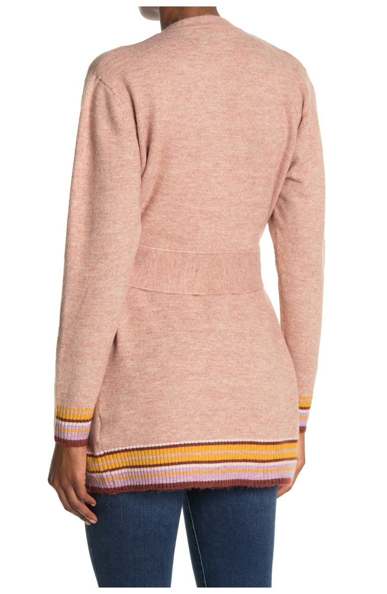 Heartloom Tie Front Cardigan with Stripe, Alternate, color, 