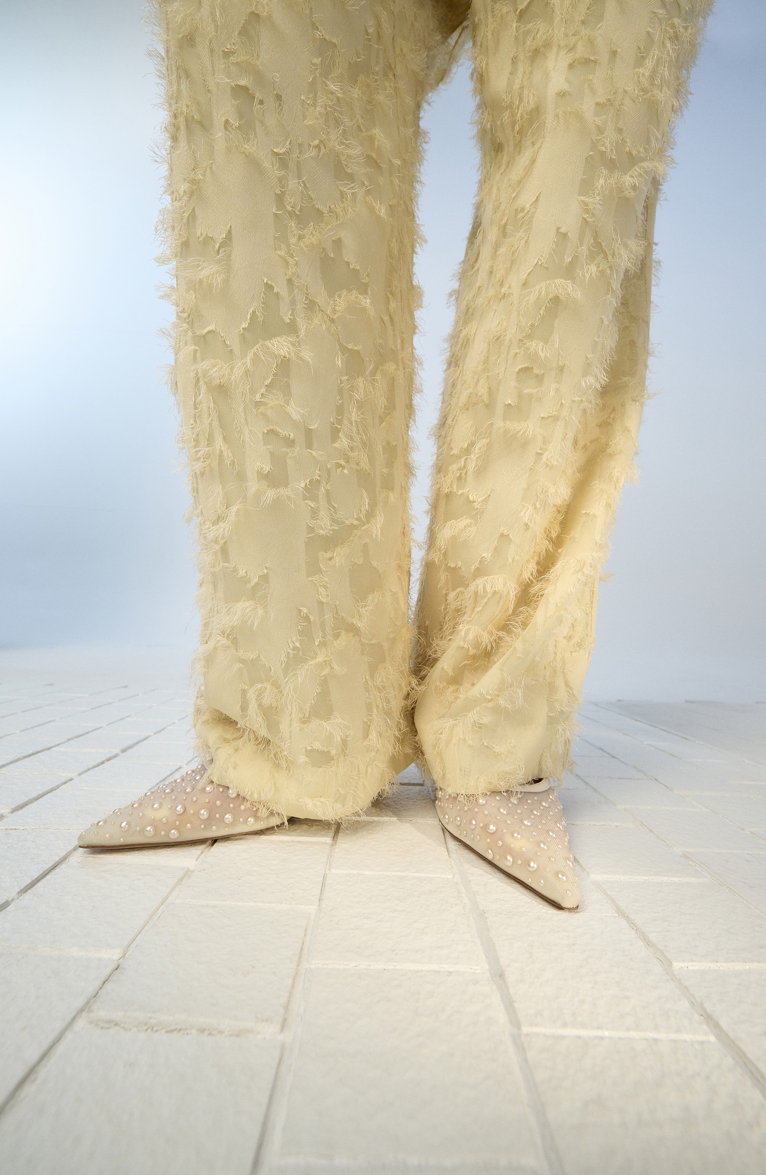 ALDO Pearlescent Slingback Pointed Toe Pump, Alternate, color, Other White