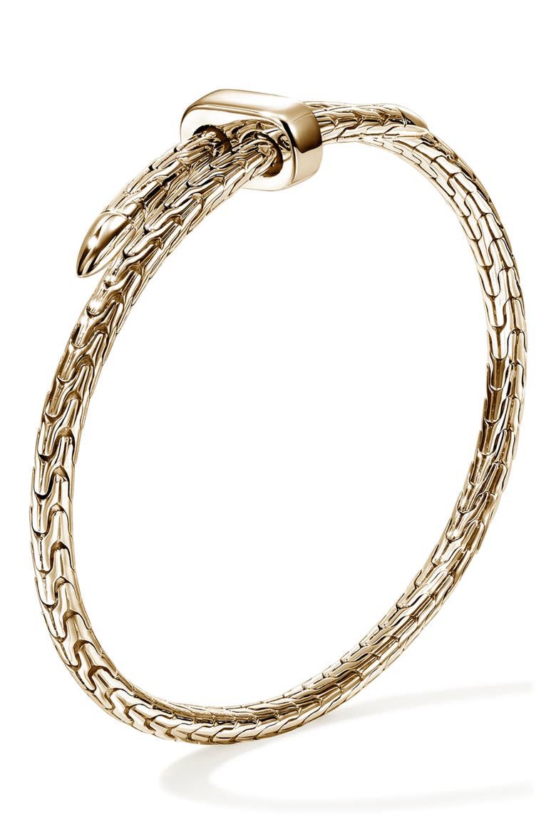 Spear Flex Cuff Bracelet, 4mm, Alternate, color, GOLD