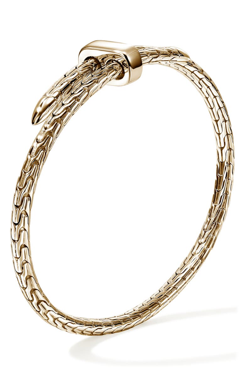 John Hardy Spear Flex Cuff Bracelet, 4mm, Alternate, color, Gold