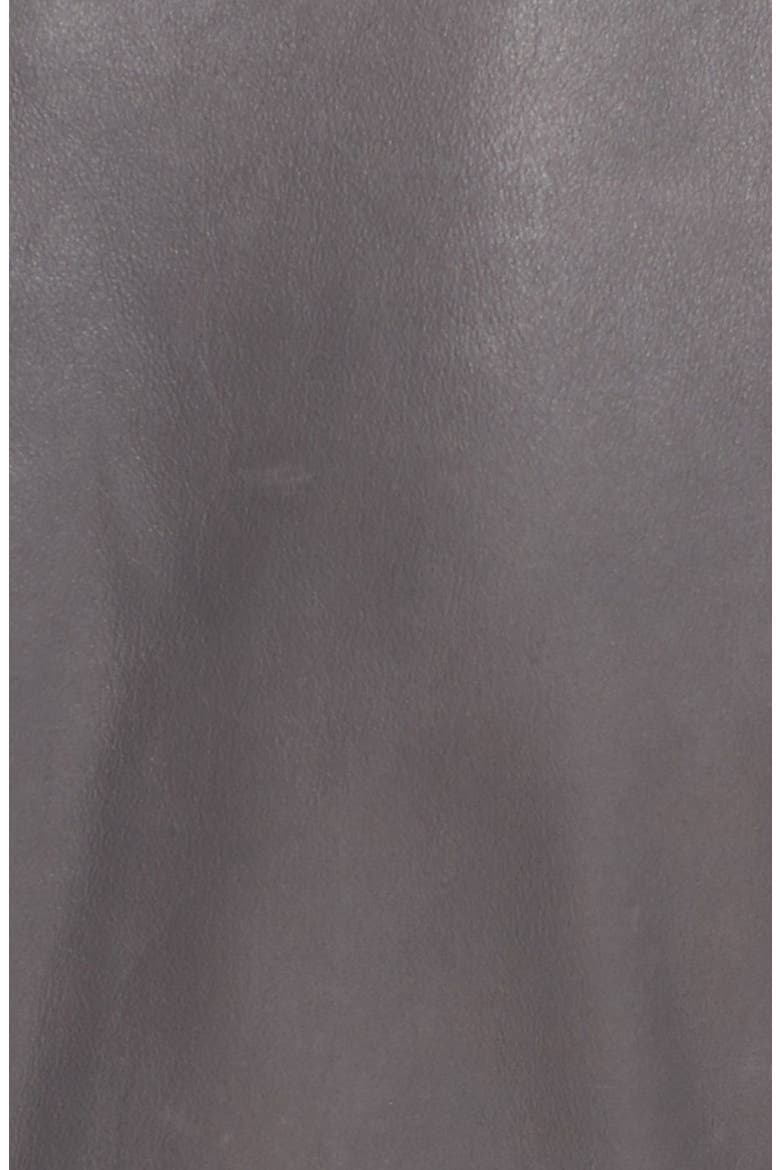 Leather Scuba Jacket, Alternate, color, IRON