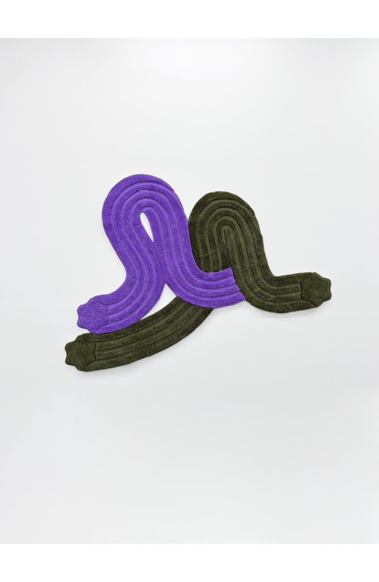 Form & Seek Entwine Rug Green + Purple, Main, color, Green+Purple