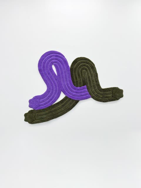 Entwine Rug Green + Purple