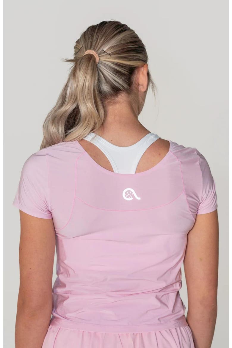 Bounce-It  Pickleball Short Sleeve, Alternate, color, Pink Orchid