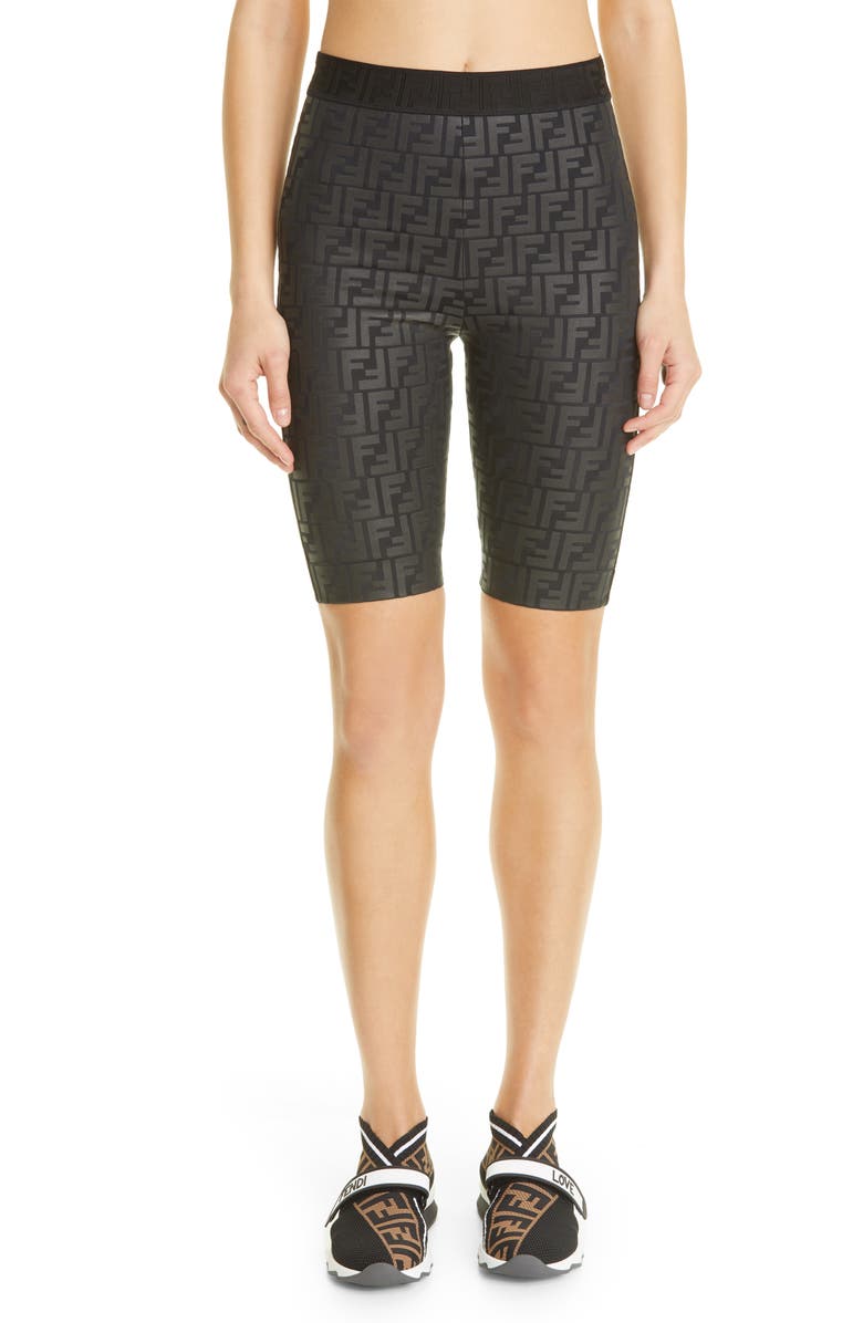 Fendi rama FF Logo Bike Shorts, Main, color, 
