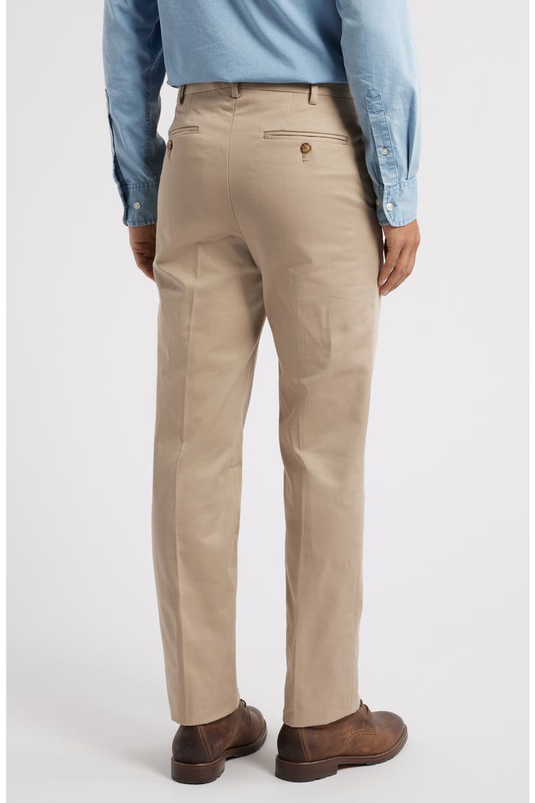 Flannel Lined Flat Front Relaxed Fit Performance Khaki Pants, Alternate, color, KHAKI