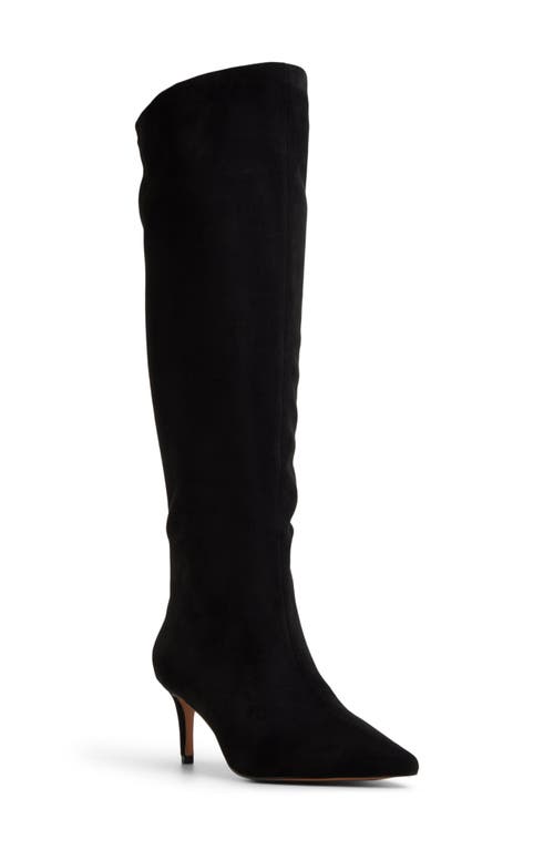 Aldo Kaylynn Pointed Toe Knee High Boot In Black