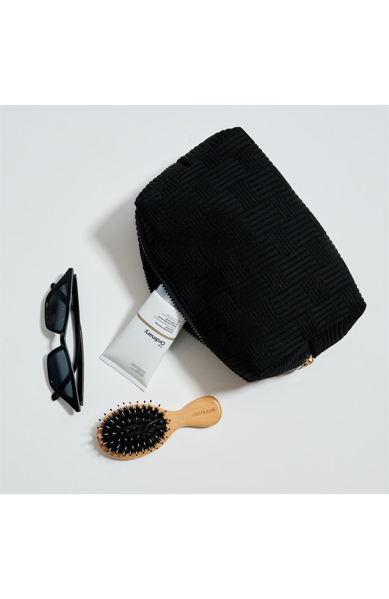 Hatchway Cosmetic & Travel Organizer Pouch, Alternate, color, Black