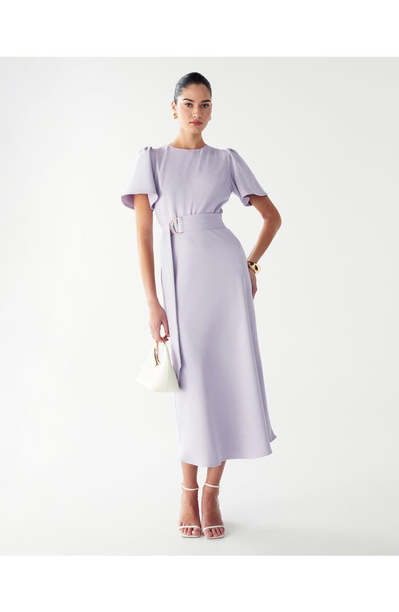 WILLA Bessi Midi Dress, Alternate, color, Lilac