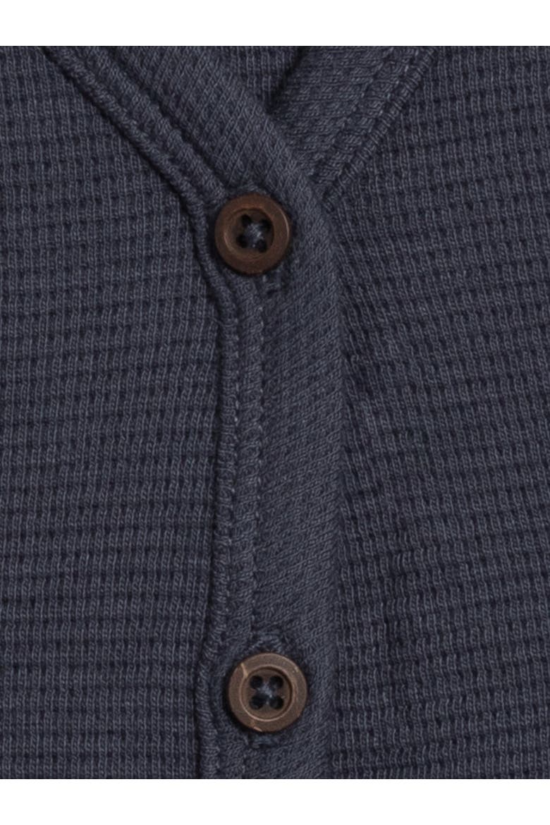 Wells Waffle Knit Button Cardigan, Alternate, color, Navy