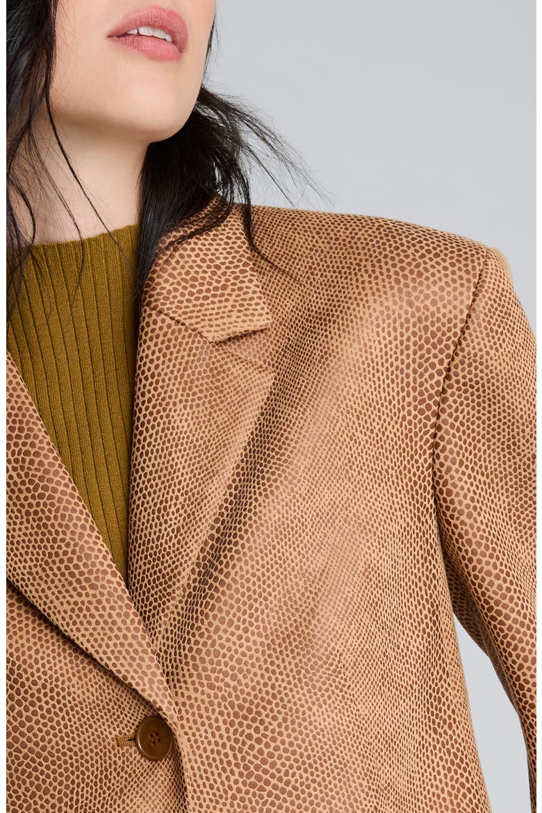 Snake Embossed Jacket, Alternate, color, RICH UMBER MULTI
