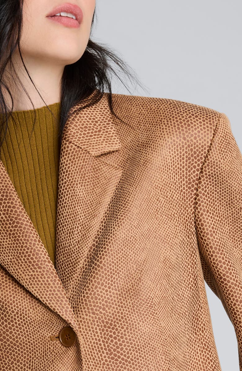 Kenneth Cole Snake Embossed Jacket, Alternate, color, Rich Umber Multi