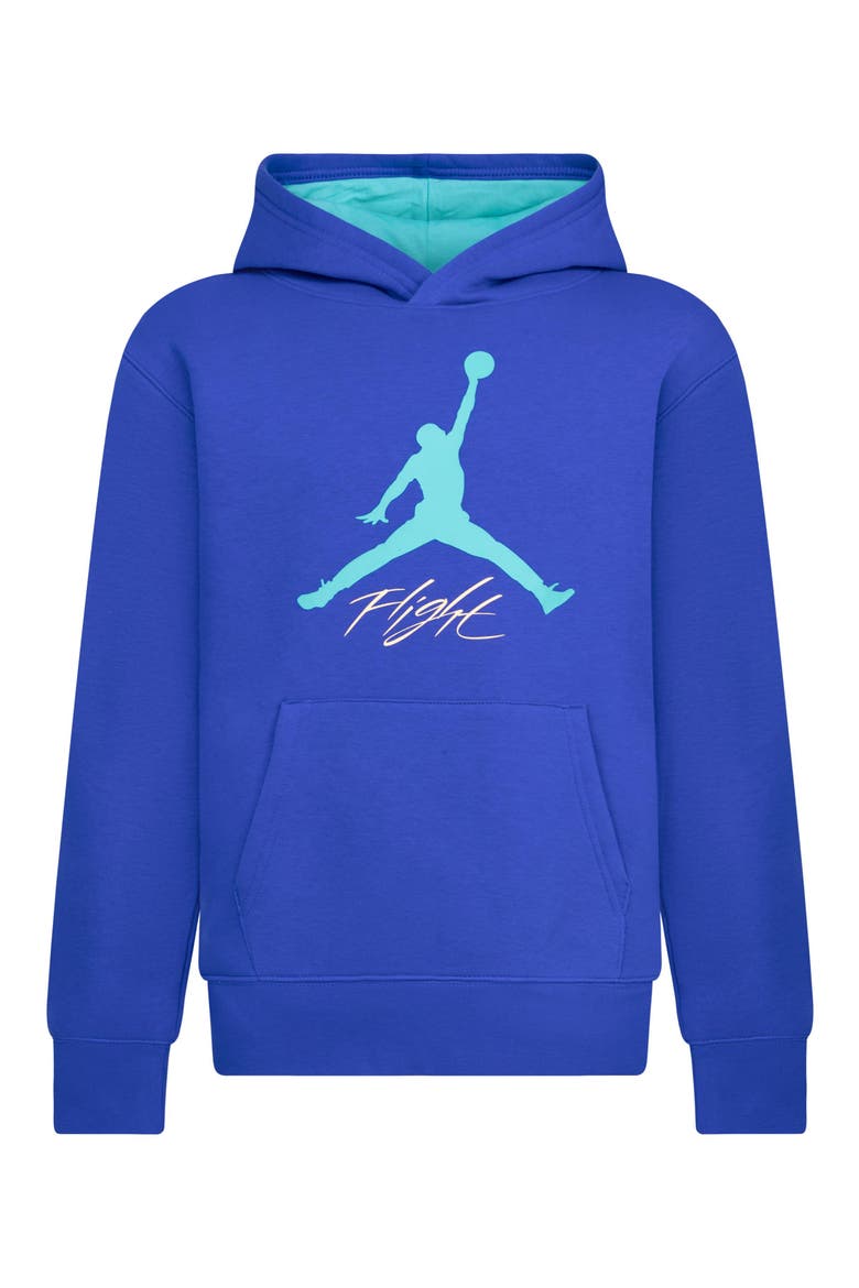 Kids' Jumpman Baseline Hoodie, Main, color, U5HHYPER R