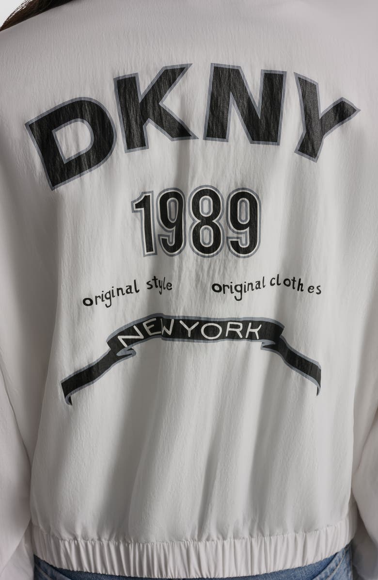 DKNY 1989 Logo Jacket, Alternate, color, Ivory