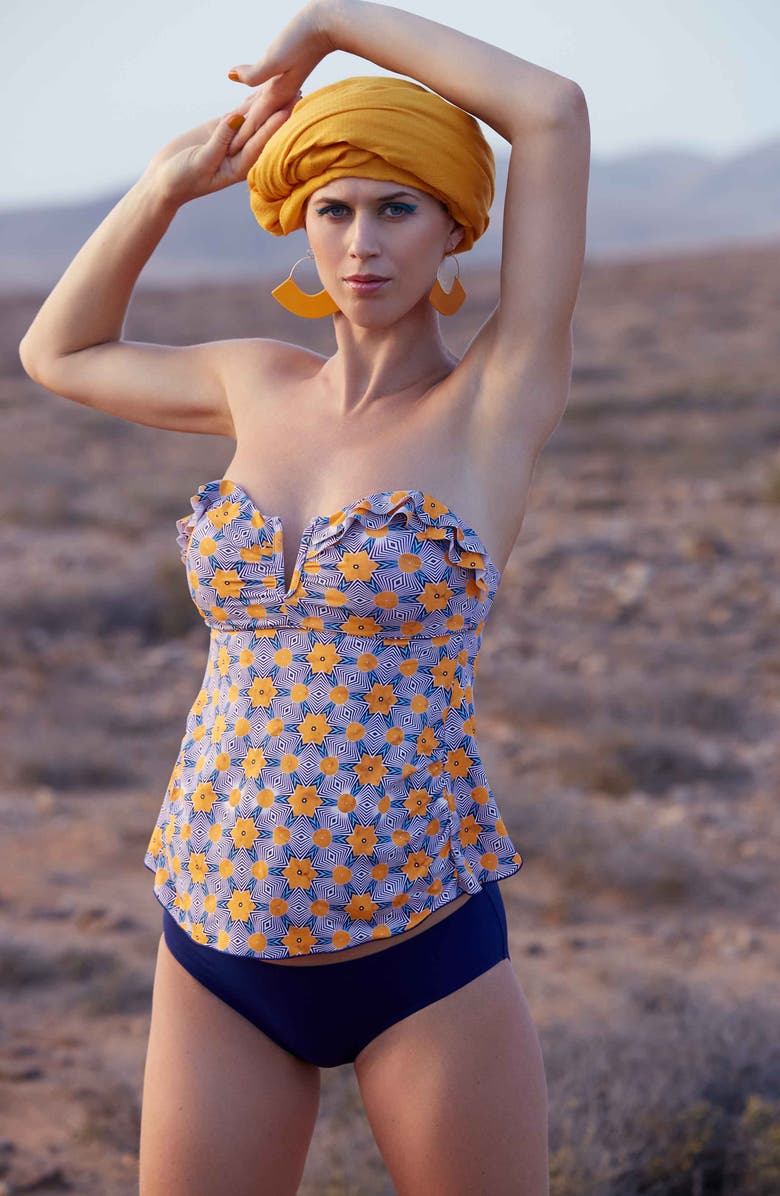Cache Coeur Wax Tankini Maternity Swimsuit, Alternate, color,