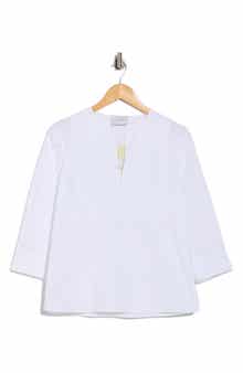 Longchamp Split Neck Top