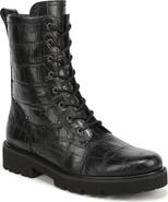 Franco Sarto Safira Leather Combat Boot