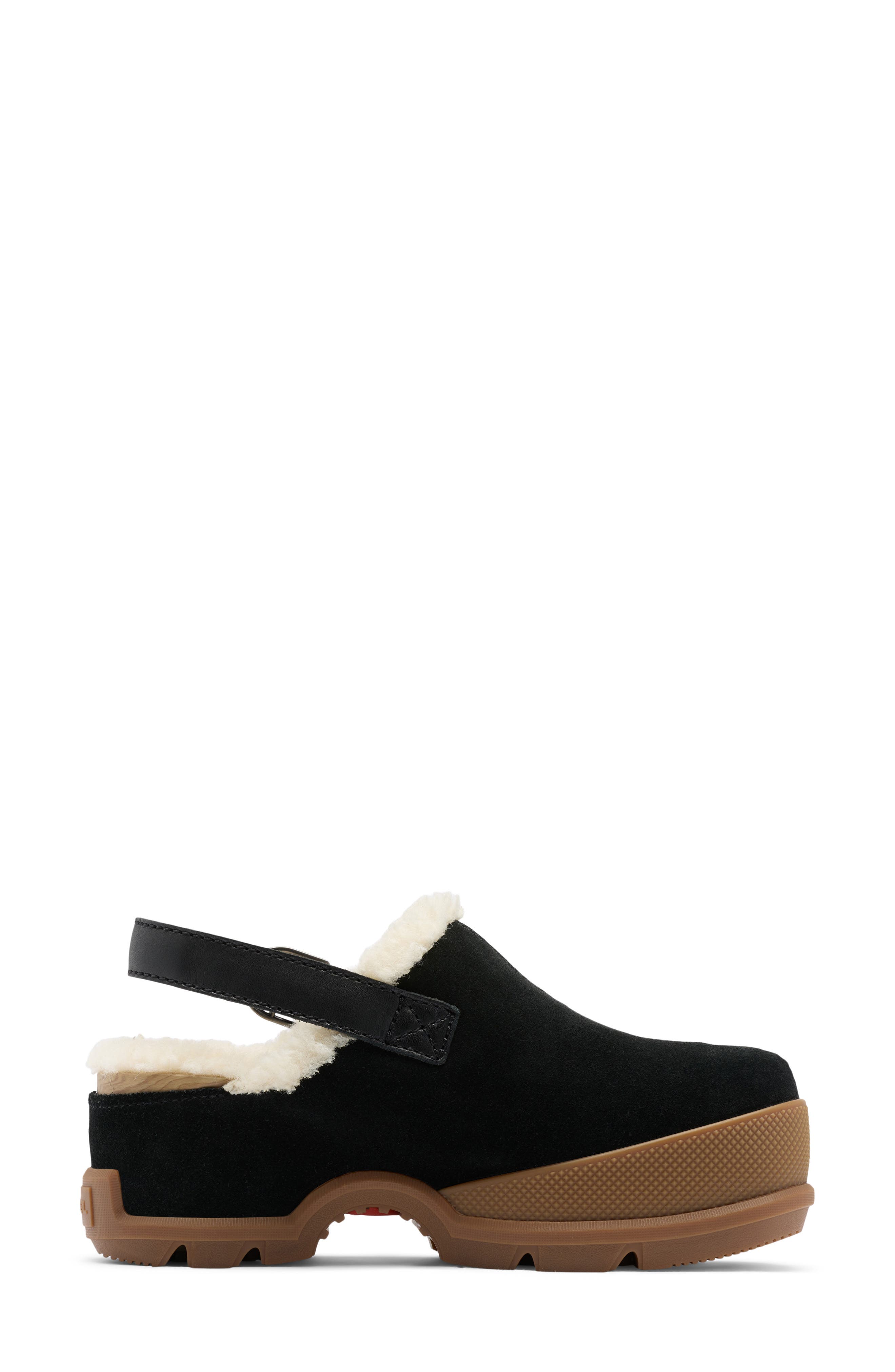 Roam N Clog Cozy Platform Clog, Alternate, color, BLACK/ GUM 10