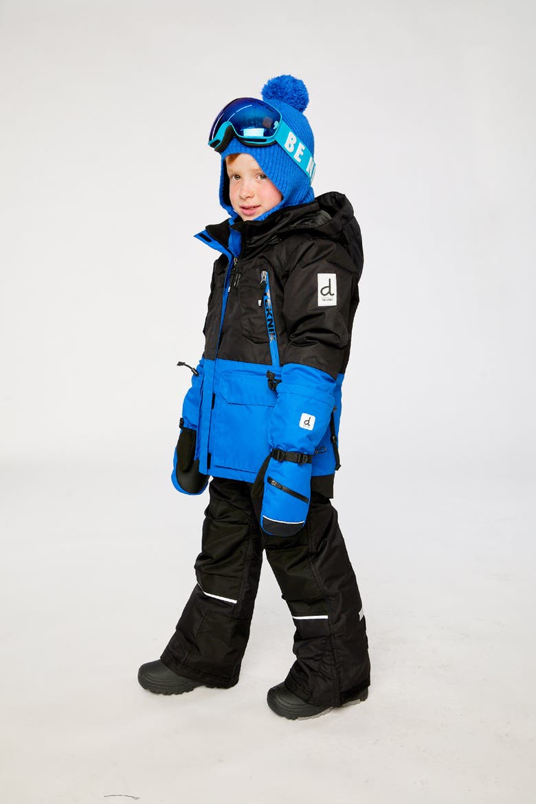 Teknik Fleece Lined Jacket & Reinforced Pants Two Piece Snowsuit, Alternate, color, Royal Blue and Red