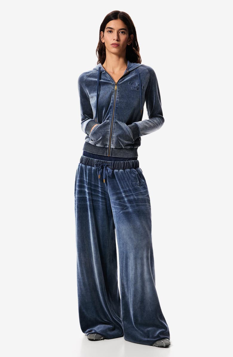 Desigual Cotton Blend Velour Drawstring Pants, Alternate, color,