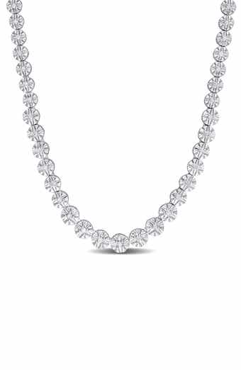 DELMAR Diamond Tennis Necklace - 0.9ct.