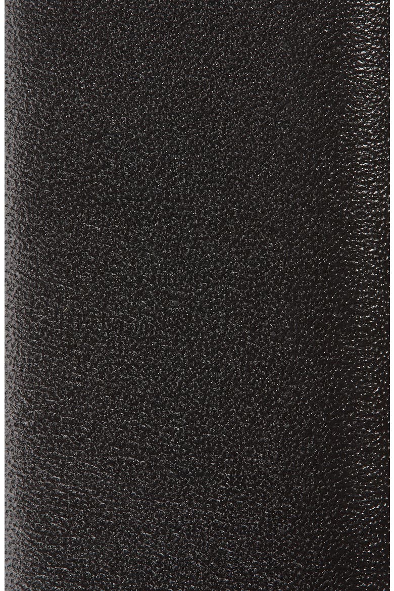 Feather Edge Leather Belt, Alternate, color, BLACK