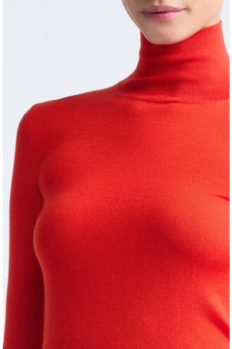 Turtleneck Sweater, Alternate, color, CHILI RED