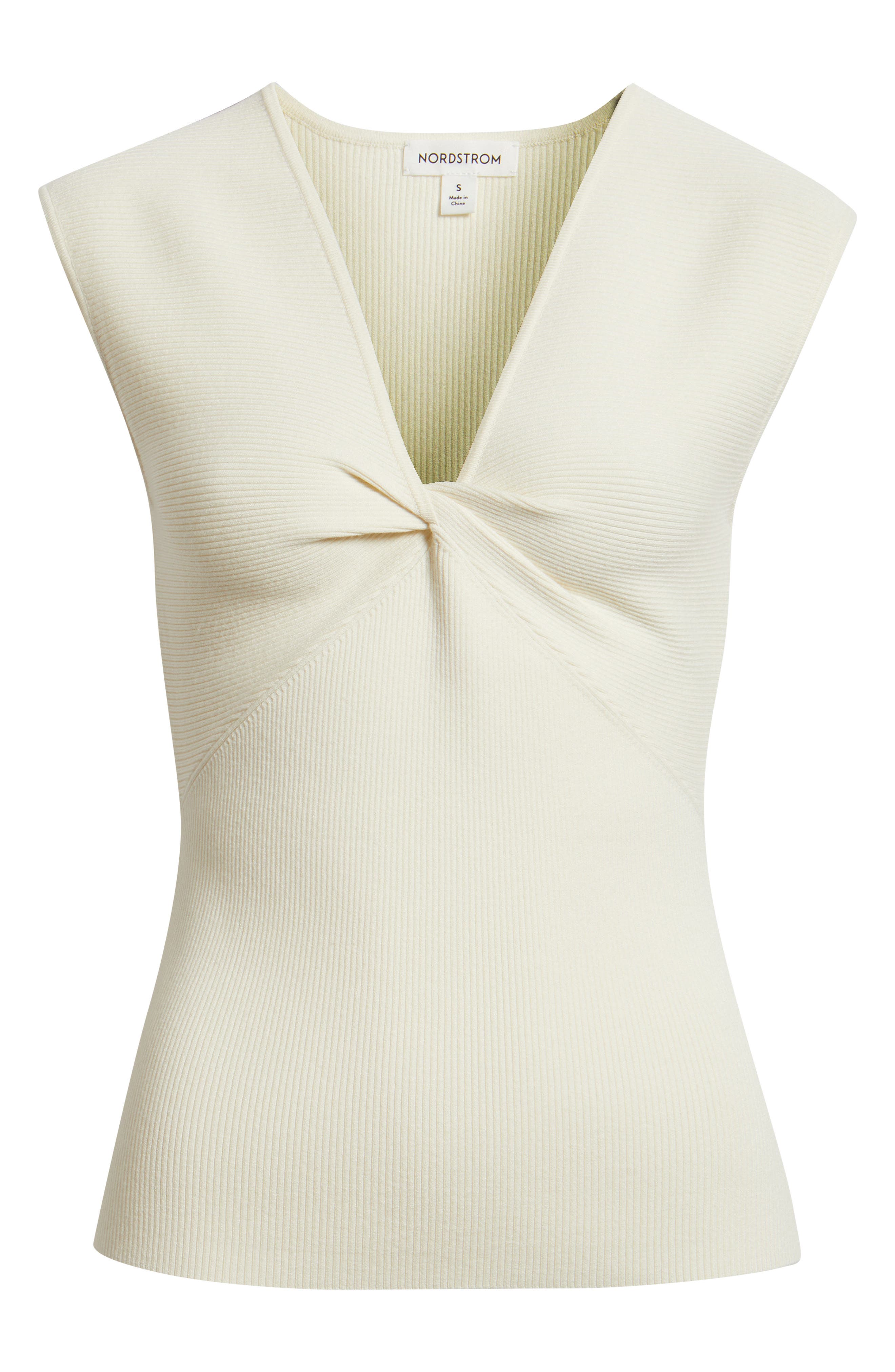 Sleeveless Twist Front Sweater - image 2