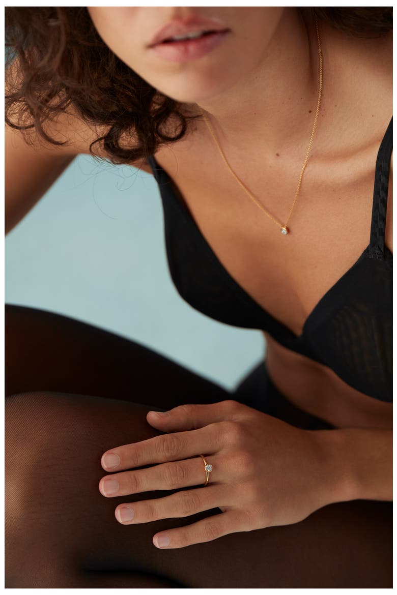 Essential Diamond Necklace, Alternate, color, GOLD