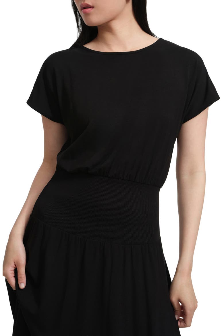 Suvi Midi Dress, Alternate, color, BLACK