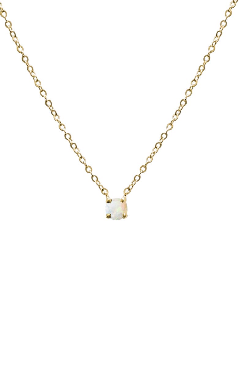 Jane Basch Designs Birthstone Pendant Necklace, Main, color,