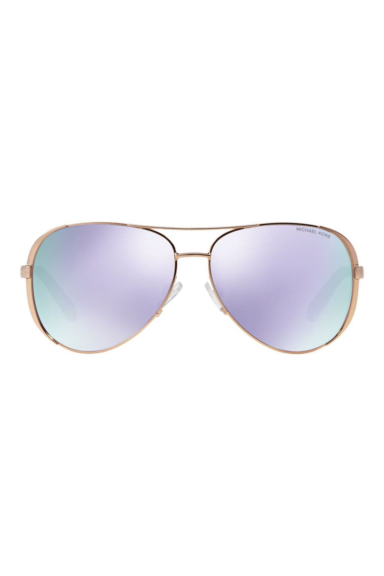 Collection 59mm Aviator Sunglasses, Alternate, color, PURPLE