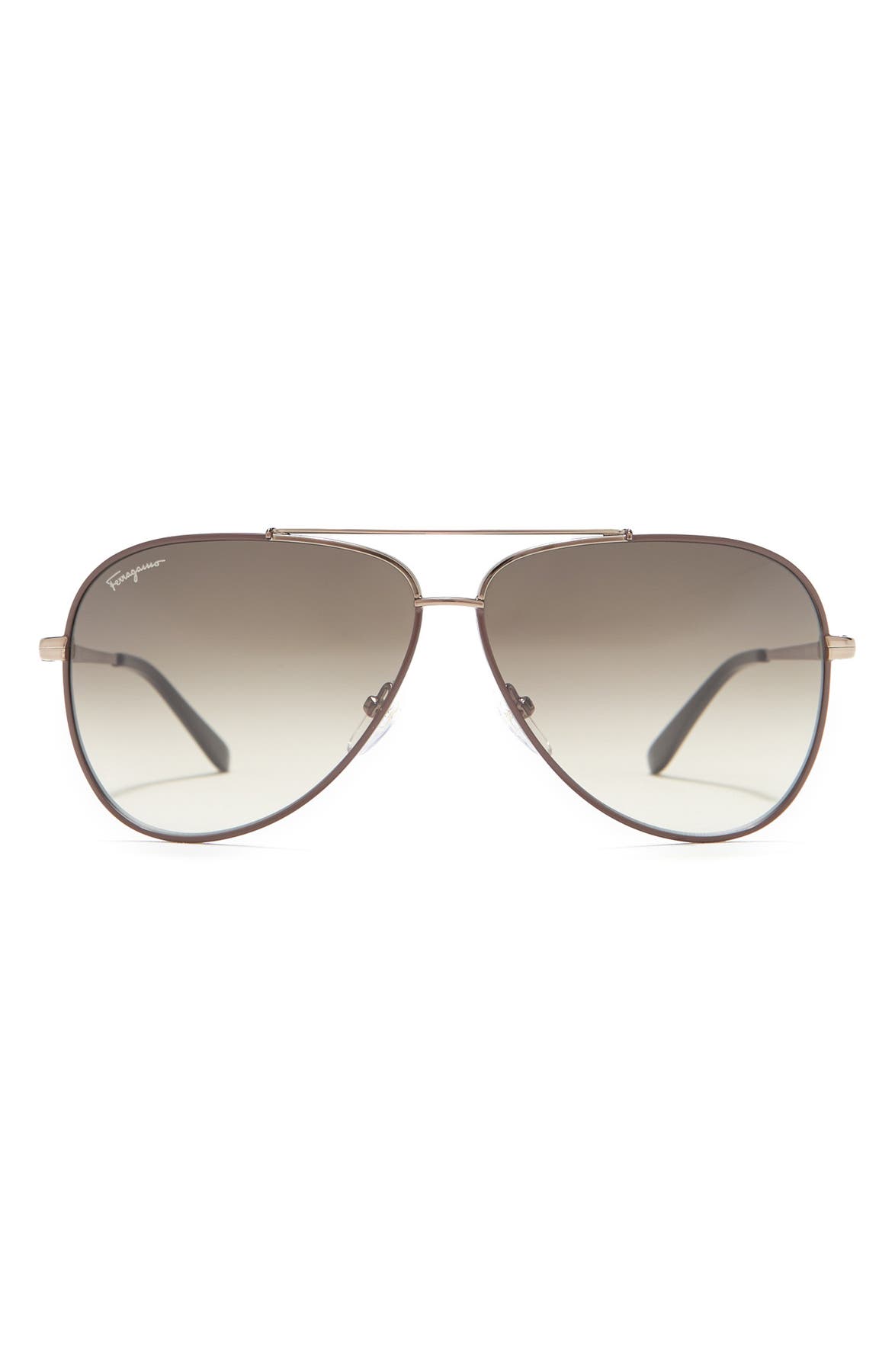 Ferragamo Salvatore Ferragamo 60mm Aviator Sunglasses