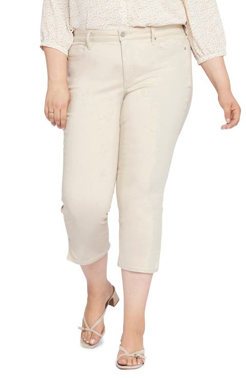 Chloe Capri Side Slit Jeans (Plus Size)