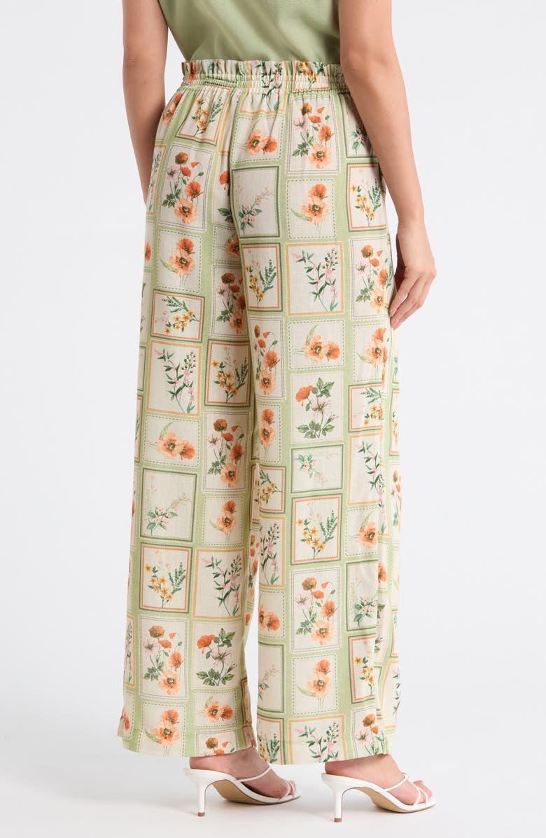 DR2 by Daniel Rainn Matching Postcard Floral Pants, Alternate, color, Sage