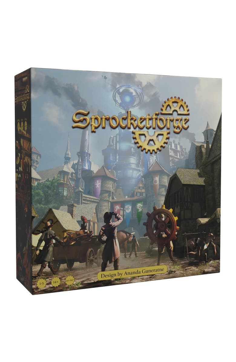 Sophisticated Cerberus Games Sprocketforge 1st Edition, Fantasy Engine Building Game, Main, color, Multicolored