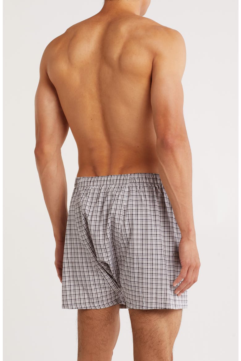 3-Pack Assorted Woven Boxers, Alternate, color, BLACK- WHITE PLAID
