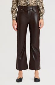 Sam Edelman Beatles Faux Leather Bootcut Pants